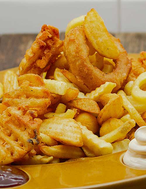 Las mejores patatas fritas se sirven en la Pizzería Me Gusta de Rota