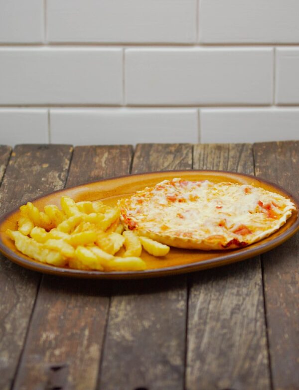 Menú Infantil Mini-Pizza de Jamón