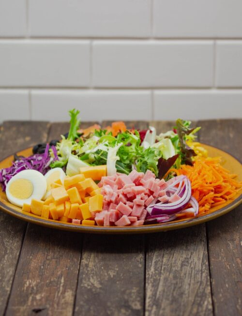 ENSALADA MIXTA JAMÓN Y QUESO