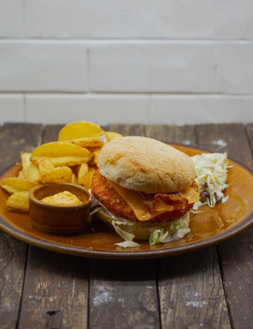 BACONCHEESE CRISPY BURGER